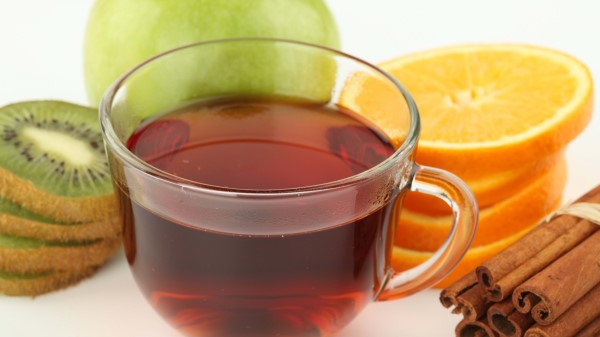 Tea Fruits White Background Wallpaper