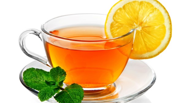 Tea Lemon Mint Cup Transparent Wallpaper