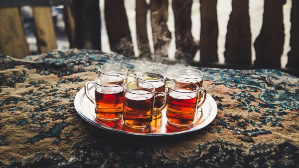 Tea Tray Steam Wallpaper