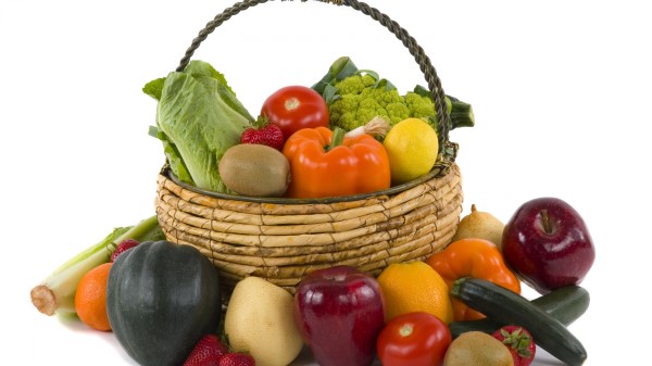 Vegetables Useful Basket Assorted Wallpaper
