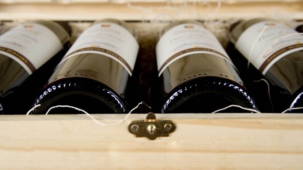 Wine Bottle Box Wallpaper