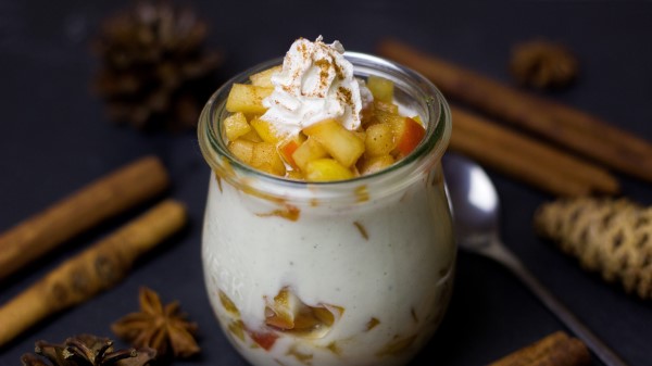 Yogurt Cream Fruit Vanilla Wallpaper