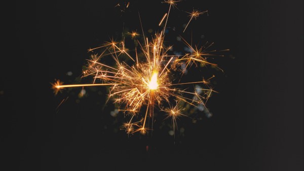 Bengal Fire Sparks Dark Background wallpaper