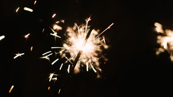 Bengal Fire Sparks Holiday Dark Background Wallpaper