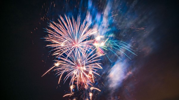 Fireworks Sparks Glow Photo wallpaper