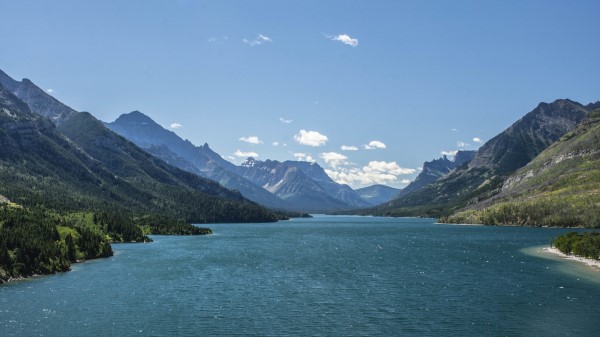 Mountains Lake Rocks Wallpaper