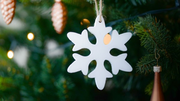 Snowflake Christmas Tree Decoration Wallpaper