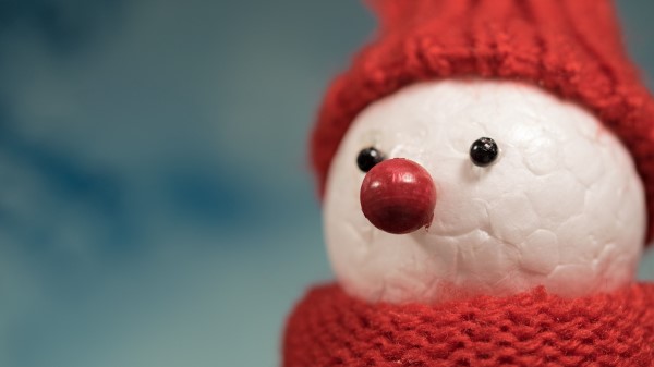 Snowman Hat Figure Scarf Wallpaper