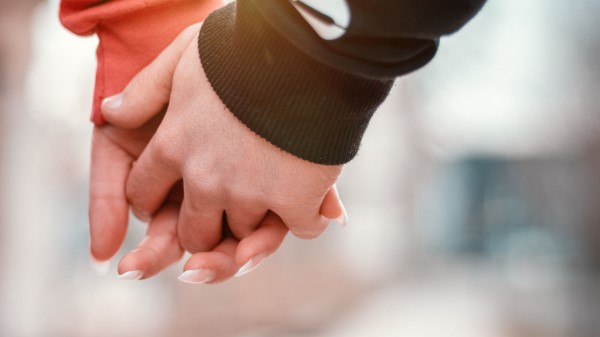 Couple Hands Touch Wallpaper