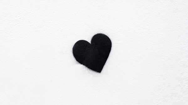 Heart Black Love Wallpaper