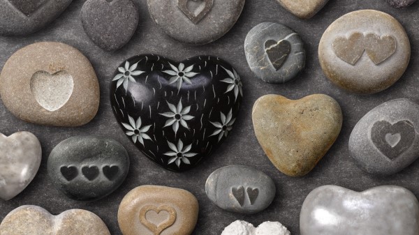 Heart Rocks Attributes Crafts Lov Wallpaper