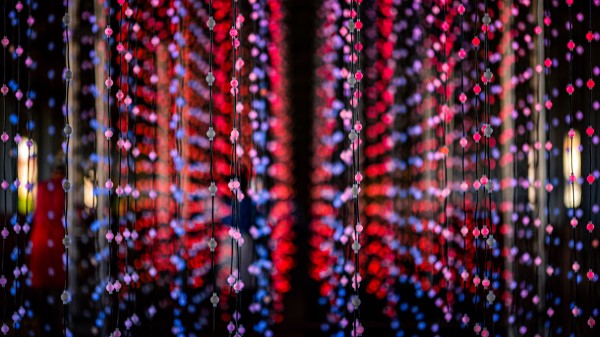 Garland Light Bulbs Colorful Wallpaper