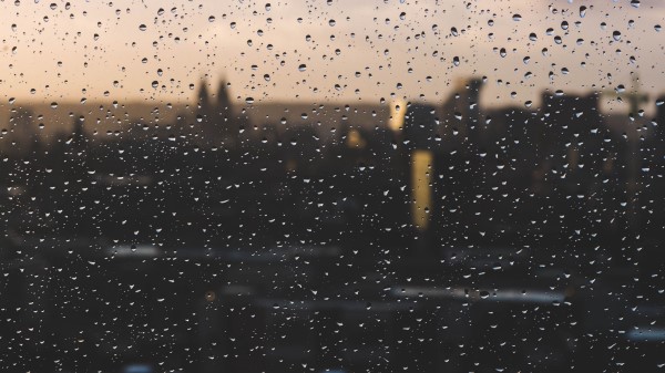 Glass Drops Surface Wallpaper