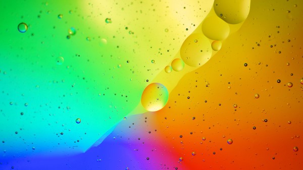 Liquid Colorful Macro Wallpaper