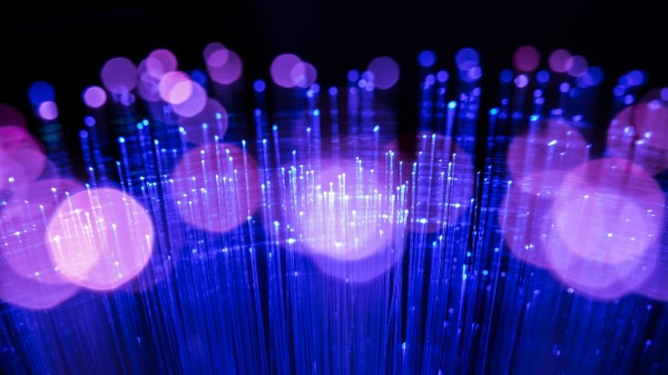 Optical Fiber Glow Macro Wallpaper