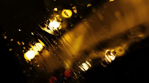 Rain Glass Macro Wallpaper