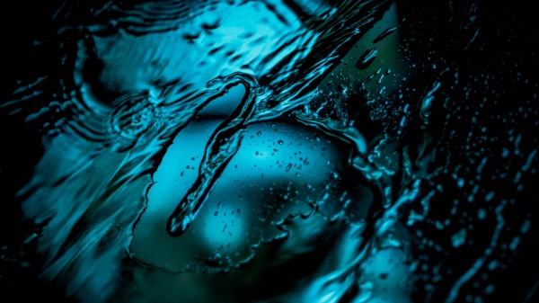 Water Neon Surface Wallpaper
