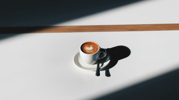 Coffee Cup Shadows Wallpaper