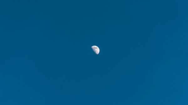 Moon Sky Evening Wallpaper