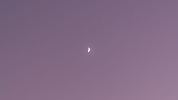 Moon Sky Minimalism Wallpaper