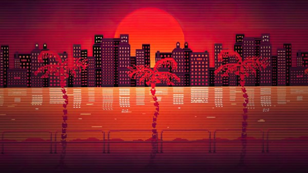 80s Retrowave Hotline Miami 4k wallpaper
