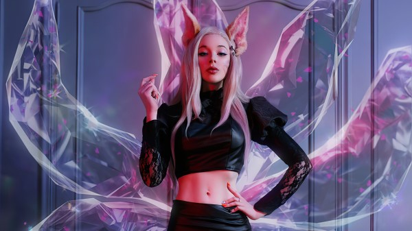 Ahri Kda Cosplay Girl 4k wallpaper