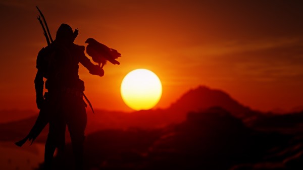 Assassins Creed Origins Eagle 4k V8 wallpaper
