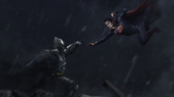 Batman And Superman Fight wallpaper