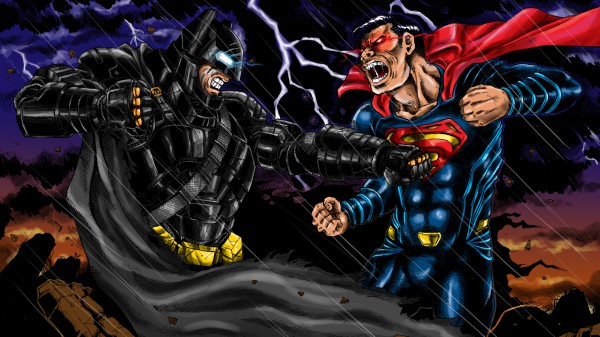 Batman V Superman Fan Art Illustration wallpaper