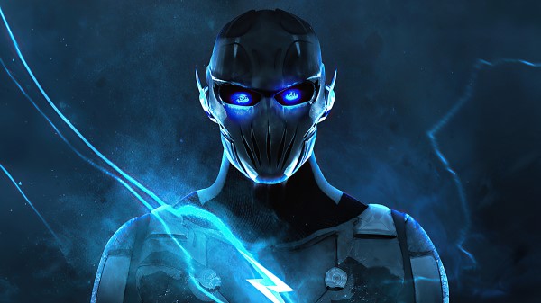 Blue Flash 4k wallpaper