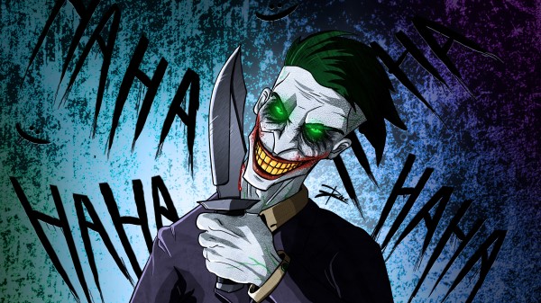 Crazy Joker Art 4k 0h wallpaper
