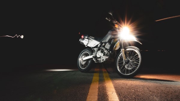 Motorcycle Asphalt Headlights Wallpaper