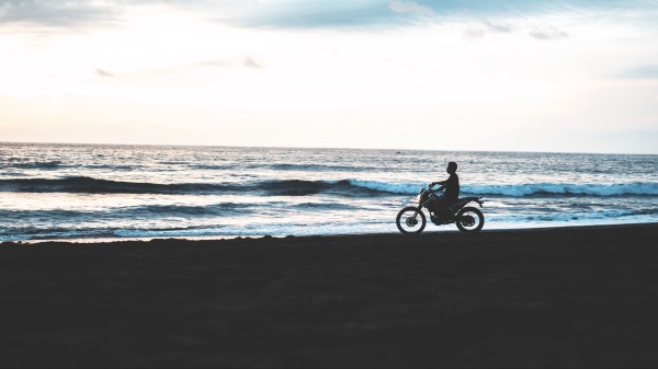 Motorcycle Motorcyclist Beach Wallpaper