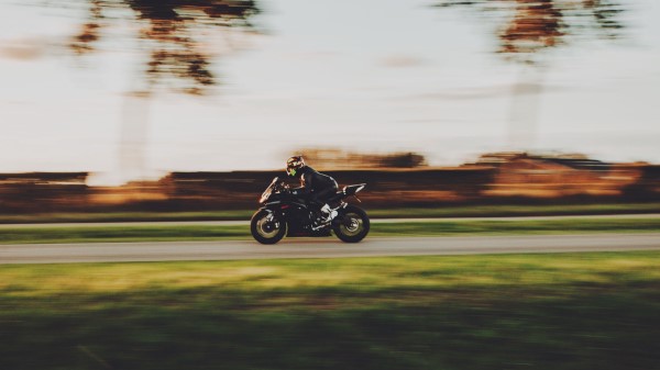 Motorcycle Motorcyclist Bike Wall Wallpaper