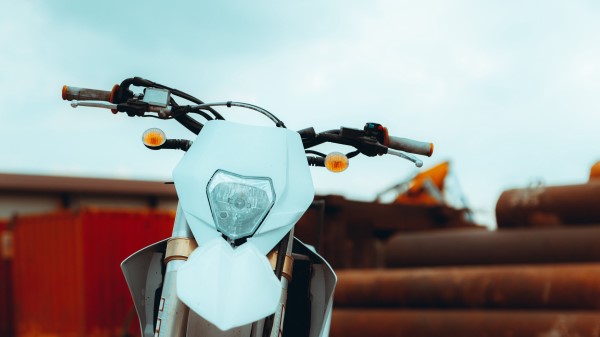 Motorcycle Retro Steering Wheel Wallpaper