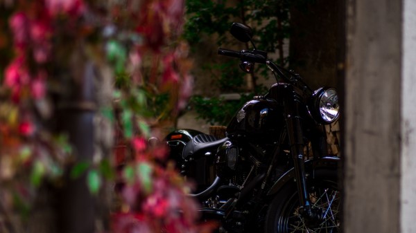 Motorcycle Steering Wheel Black Wallpaper