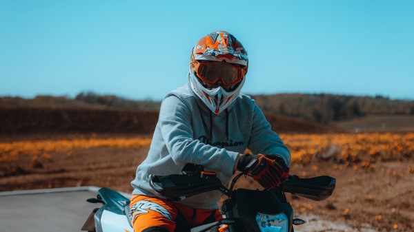 Motorcyclist Motorcycle Helmet Wall Wallpaper