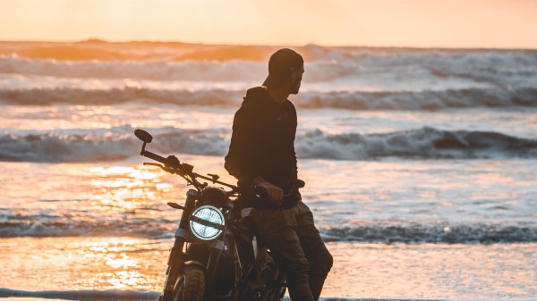 Motorcyclist Motorcycle Silhouette Wallpaper