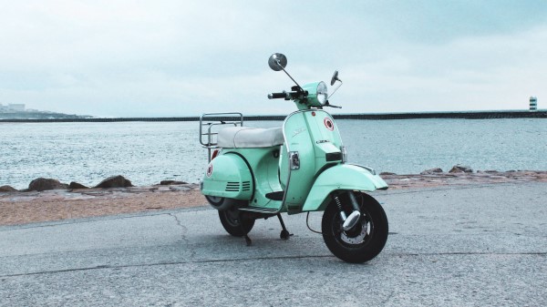 Scooter Street Sea Wallpaper