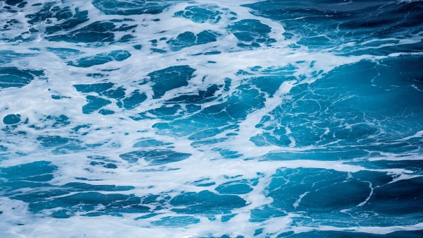 Water Waves Foam Wallpaper