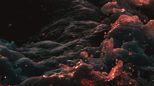 Waves Spray Foam Wallpaper