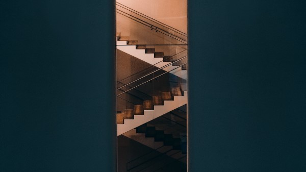 Staircase Steps Facade Wallpaper