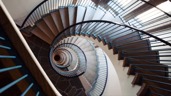 Stairs Twisting Spiral Image Wallpaper