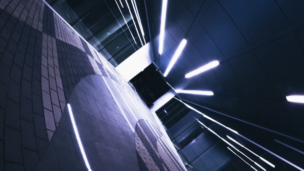 Tunnel Light Neon Wallpaper