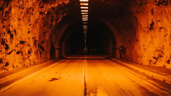 Tunnel Road Lighting Wallpaper