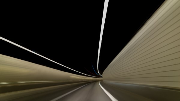 Tunnel Road Turn Wallpaper