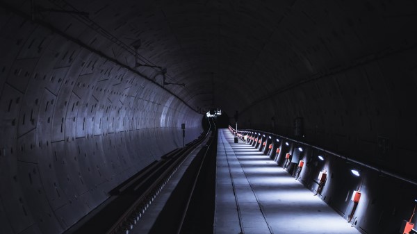 Tunnel Subway Rails Wallpaper