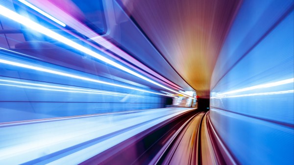 Tunnel Turn Line Wallpaper