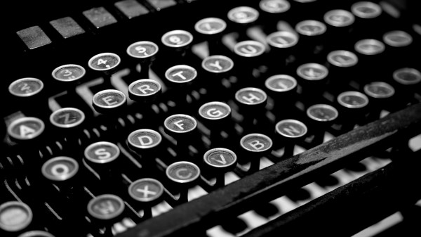 Typewriter Keys Typography Wallpaper