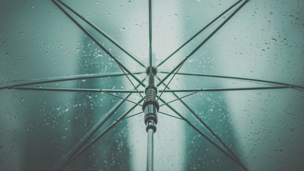 Umbrella Rain Drops Wallpaper